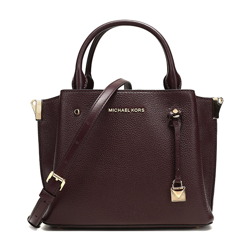 MICHAEL KORS 迈克·科尔斯 MK女士牛皮革手提单肩斜挎包 30F9GI5S1L BAROLO-深酒红色
