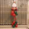圣诞节气球装饰布置立柱酒吧店迎宾老人雪人铝膜卡通异形气球 圣诞节魔术立柱-大胡子老人_894_807