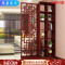 苏宁放心购实木屏风隔断客厅简易玄关柜装饰入户进镂空装饰酒柜简约现代小户型新中式YY梅花 梅花福屏风柜高200*宽100cm