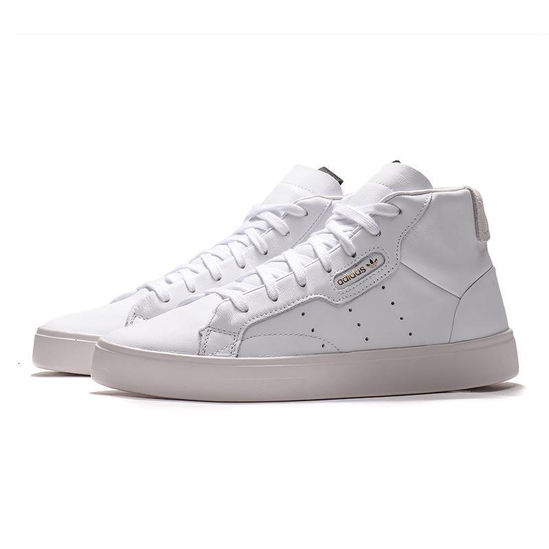 adidas阿迪达斯三叶女鞋2020新款运动鞋休闲鞋高帮板鞋EE4726_572