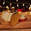 圣诞节手提小礼品平安夜平安果包装盒PVC盒子创意苹果盒糖果 PVC印花六边形款一12只_709