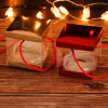 圣诞节手提小礼品平安夜平安果包装盒PVC盒子创意苹果盒糖果 PVC印花四边形款二12只_279