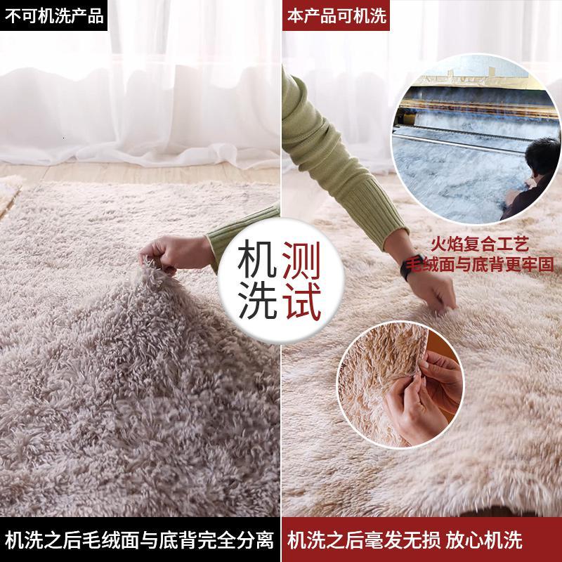 2020年新款高密毛绒北欧ins风小地毯卧室床边毯少女简约毛毯地垫_188
