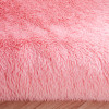 北欧椭圆形床边小地毯公主房卧室满铺床前脚垫长毛绒装饰地垫_1 椭圆形1.6x0.8米 宝蓝色长毛