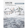 地毯卧室床边毯满铺长毛绒网红北欧客厅毛毯地垫可睡可坐_641 160x200cm【加密加厚】 咖啡色扎染