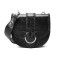 PINKO/品高 19秋冬新款编织波纹皮带单肩斜挎女包马鞍包1P21EA 黑色