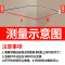 VIERUODIS免打孔L型浴帘杆套装防水浴帘套装U型浴帘杆套装弧形浴帘杆涤纶布_207 加厚涤纶波纹灰 免打孔B款