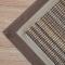 塞尚东亚民族风条纹剑麻地毯环保玄关脚垫入户垫地垫定制_202 80cm×120cm S14褐色布边+防滑胶底