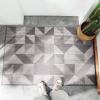 入户地垫进防滑垫家用口地毯入脚垫玄关耐磨防滑客厅垫_8 60x90cm 魔力几何-棕