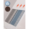 厨房地垫防滑防油家用长条脚垫耐脏地板垫子吸水吸油防水厨房地毯_4 50*200cm 网格藏青