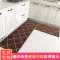 厨房地垫防滑防油家用长条脚垫耐脏地板垫子吸水吸油防水厨房地毯_4 50*200cm 网格咖
