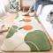 简约风时尚床边毯家用长方形现代客厅沙发茶几毯卧室床前满铺地毯_2 60x160cm【厚实绒毛】 橘子