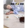 仿兔毛圆形地毯长毛绒卧室床边现代简约ins房间北欧少女网红地毯_2_307 120CM圆 淡紫灰（加厚款）