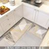 厨房地垫防油吸水防滑长条家用垫子入脚垫垫进地毯卧室床边_1_573 0.8&times;1.2米（门厅、床边） 北欧鹿-3黑色