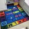 幼儿园地毯早教中心绘本馆LOGO定制阅读角儿童房游戏满铺_164 1.4米直径 字母房子