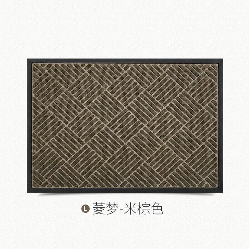 豪宅入户地垫酒店商场户外地毯进垫家用进户商业大口脚垫_2_661 60x90cm【5年踩不坏/入户耐磨专用】 菱梦-米棕色
