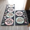 田园花朵地垫垫浴室吸水地垫卧室床边地毯阳台厨房移长条地垫_1_778 60*180的两片 乳白色白底花花成套拍