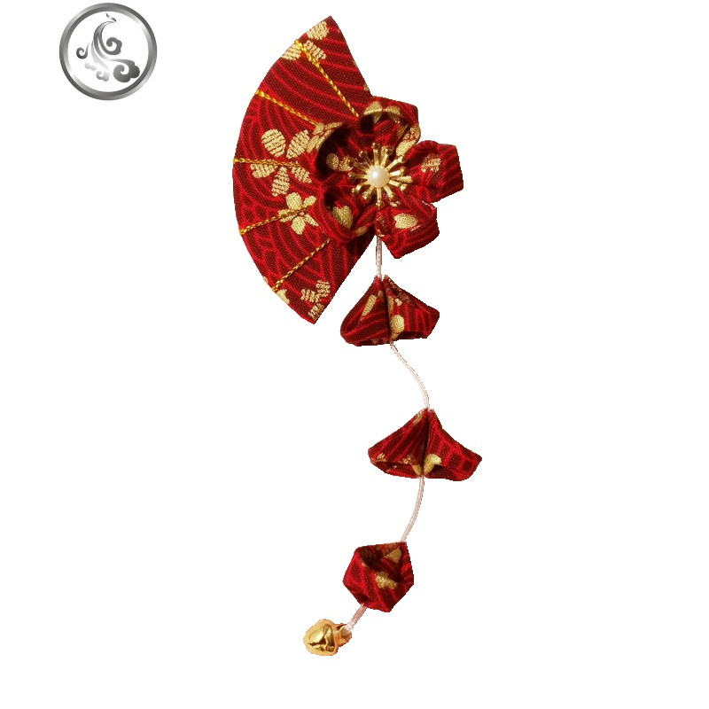 日系和风发饰和服汉服头饰古苏樱花发夹边夹日式发饰发簪饰品_1 淡雅