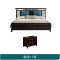 天惠子 床 新中式全实木床1.81.5米轻奢主卧室大婚床软靠双人高箱储物床 1.5米箱抽款单床+1柜