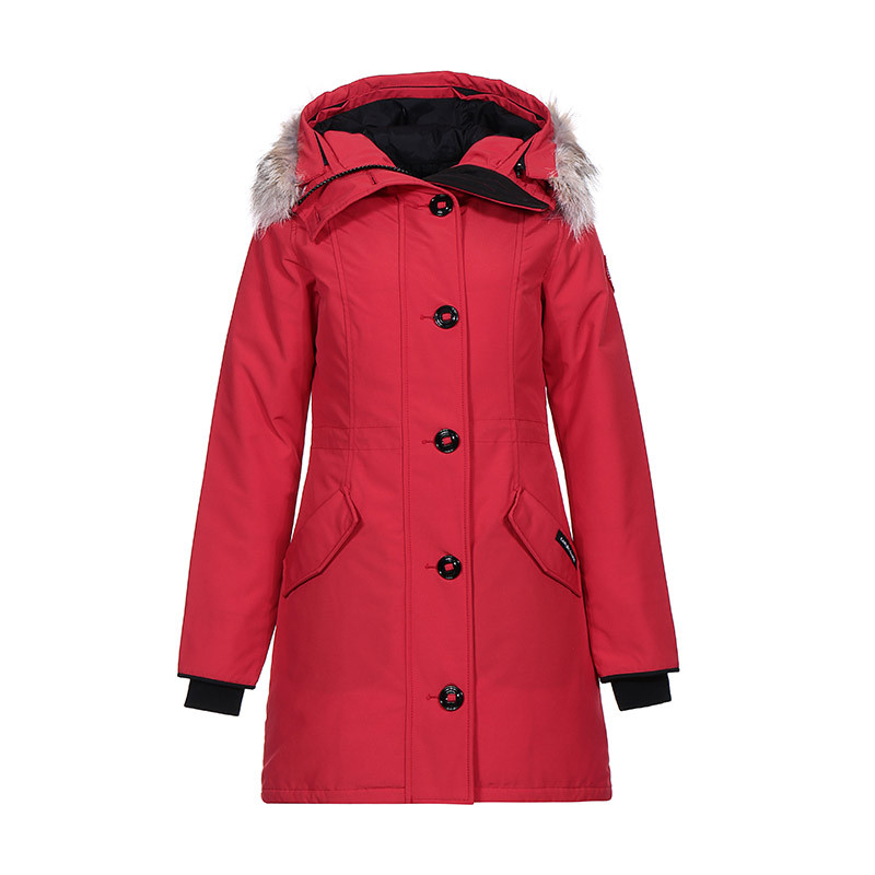 CANADA GOOSE 加拿大鹅 女款涤纶ROSSCLAIR派克大衣鸭绒羽绒服 2580L 11-红色 XS