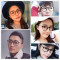 SUN TILES可配近视眼镜女男有度数韩版潮复古眼睛框镜架男款平光网红款大圆脸2212 镜框+依视路1.61钻晶A4防蓝光镜片300-600度