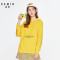 Semir森马2020年春季上新女卫衣12019160223 180/100A/XXXL 黑色9000