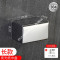 304不锈钢卫生纸盒卫生间厕纸置物架家用免打孔防水抽纸盒卷纸筒_5 正方304亮光20cm（打孔安装）