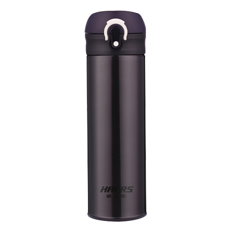 哈尔斯(HAERS) LD-500-29 不锈钢真空保温水杯轻量一键开启便携车载户外办公水杯子 500ML