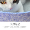 猫窝毛毡窝秋冬保暖猫床猫屋泰迪狗窝猫房子网红猫窝四季通用 买就送！凉垫 天蓝色