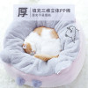 猫窝四季通用冬季保暖封闭式猫窝网红猫咪用品宠物猫咪窝猫床猫屋 M-56*56*27（12斤内猫咪适用） 俏皮小怪兽猫窝（粉色）