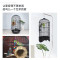 鹦鹉鸟笼虎皮玄凤八哥文鸟豪华别墅繁殖圆笼大号金属不锈钢鸟笼子_1 欧洲艺术圆笼大号白色+草窝+喂水器