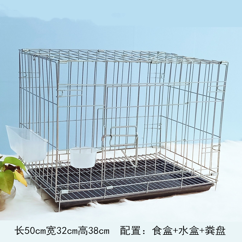 鸽子笼子家用配对笼清仓鸟笼养殖笼大型繁殖对笼巢箱小型便携鸽笼_1 长61*宽42*高50cm（送食盒+水盒+接粪盘）