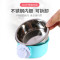 猫碗宠物狗狗用品食盆不锈钢单碗喝水碗悬挂式猫粮盆固定挂笼狗碗_2 小号【多拍更优惠】 粉色（pp树脂）