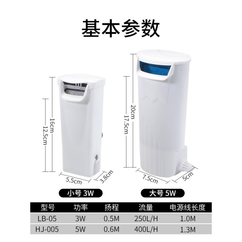 乌龟缸龟缸过滤器低水位静音免换水内置净水养龟浅水大型循环瀑布