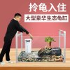 乌龟缸大型鱼宠物龟养乌龟专用水龟饲养箱特大号超大家用养龟大号 默认尺寸 40cm大号豪华款：套餐一