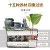 乌龟龟缸滴流盒过滤盒鱼缸过滤器外置上置滤盒净水循环自制小型_1 默认尺寸 单买节能款5W底吸泵600L/H