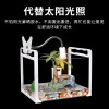 小乌龟过冬装备冬天冬眠用品沙保温箱恒温加温设备灯加热垫晒背灯 默认尺寸 YX-28*100W+黑调节长灯架+灯泡