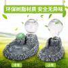 陆龟水盆泡澡喝水乌龟喂食盆爬虫缘爬宠喂水蜥蜴用品_1 默认尺寸 大号饮水器（送多肉植物）