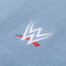 WWE潮牌冬季新款连帽宽松logo刺绣套头情侣卫衣潮 蓝色 XL