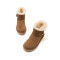 St&Sat/星期六冬季新款圆头低跟绒里雪地靴女靴SS9411A483 38码 97紫色