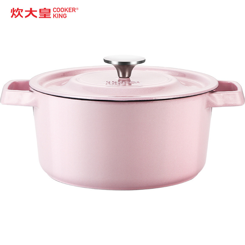 炊大皇(COOKER KING)胭脂粉珐琅汤锅22cm T22ATQ5