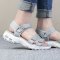 斯凯奇（SKECHERS）女鞋Dlites厚底增高凉鞋魔术贴运动休闲鞋凉鞋31514 31514-GRY（女） 9.5（39.5码）