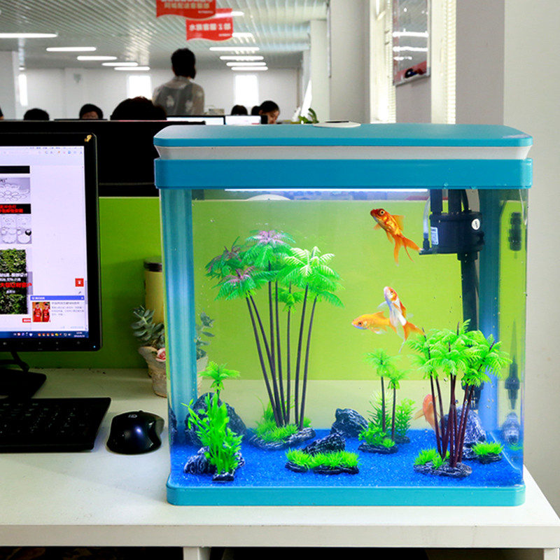 鱼缸造型装饰布景饰品水族箱造景组合套餐仿真植物假水摆件造景_3