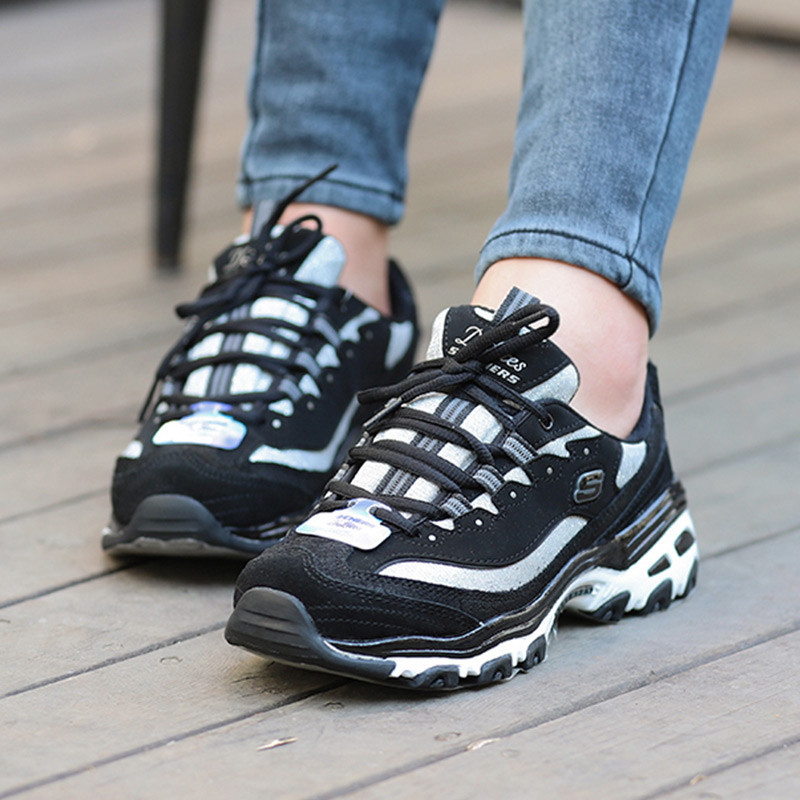 斯凯奇（SKECHERS）女鞋运动鞋减震透气跑步鞋11929 11929-BKW（女） 5（35码）