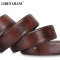 利登阿玛尼（LIDENAMANI）皮带男真皮正品时尚男士腰带年轻人纯牛皮板扣裤带潮 其他搭配请下单备注 120cm