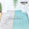 北欧入户地垫ins风进入丝圈蹭脚垫家用定制任意可裁剪地毯_2 60*90cm 绿色黎明可裁丝圈地垫