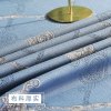 欧式桌布布艺客厅长方形棉麻茶几垫餐桌布现代简约家用深蓝色台布_1 130*240cm 黄底革花桌布