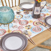 民族风50cm加宽桌旗40宽刺绣餐桌布艺长条餐边电视柜桌布 60*160cm 齐花绽放大桌旗