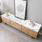 北欧电视柜桌布防水防油免洗PVC长方形长条茶几桌垫子盖布软玻璃 50*220cm 许愿树电视柜软玻璃