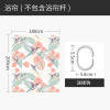美式浴帘浴室防水布简易帘子套装免打孔隔断帘卫生间干湿分区屏风_1 默认尺寸 蜂鸟与花浴帘180宽*高200送钩